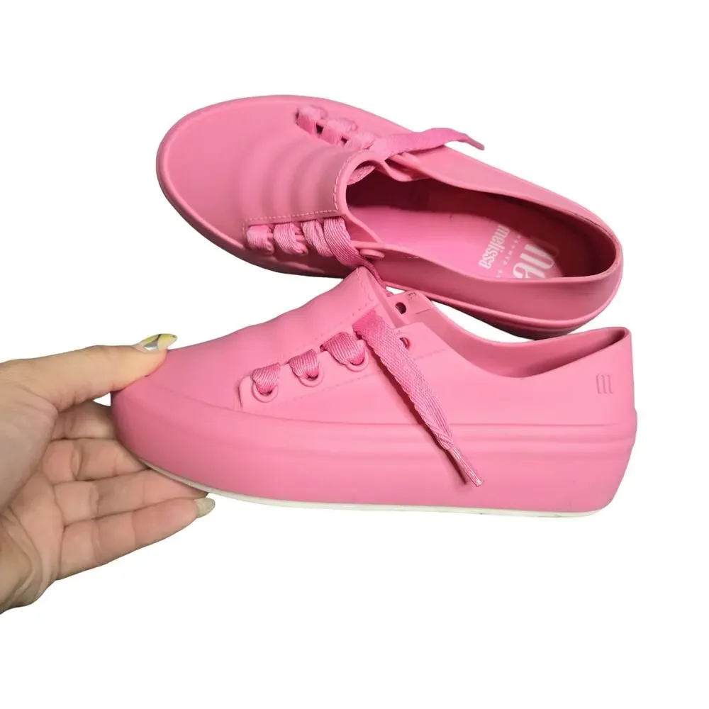 Melissa Ultisa Pink Girls Sneakers Size: 12